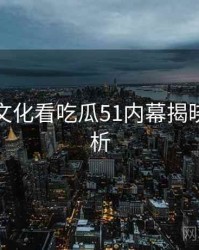 从粉丝文化看吃瓜51内幕揭晓深度解析