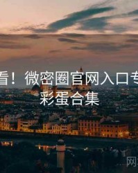 冲浪必看！微密圈官网入口专家点评彩蛋合集