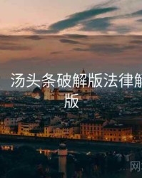 图解版：汤头条破解版法律解读沉浸版